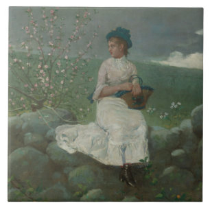 Azulejo De Cerâmica Winslow Homer - Peach Blossoms