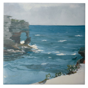 Azulejo De Cerâmica Winslow Homer - Rocky Shore, Bermuda