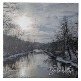 Azulejo De Cerâmica Winter Sunrise no CVNP