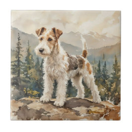 Azulejo De Cerâmica Wire Fox Terrier