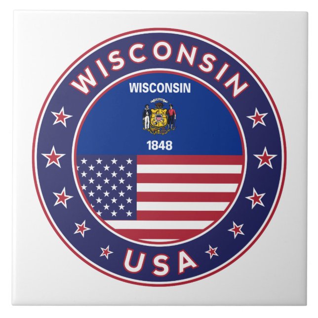 Azulejo De Cerâmica Wisconsin (Frente)