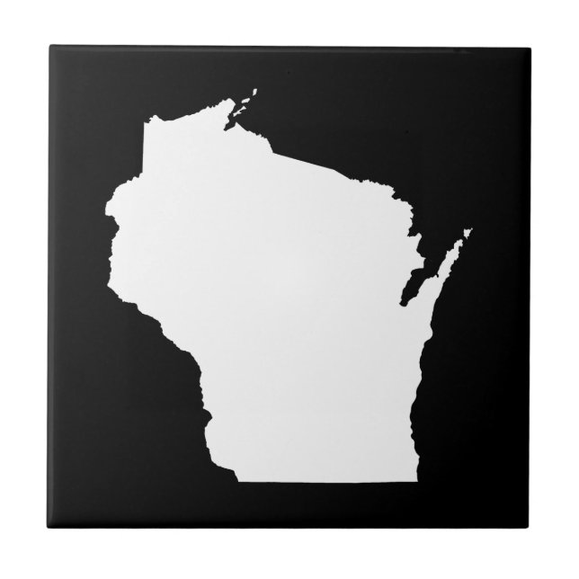 Azulejo De Cerâmica Wisconsin em Branco (Frente)