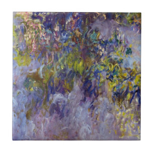 Azulejo De Cerâmica Wisteria (metade esquerda) por Claude Monet