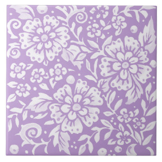 Azulejo De Cerâmica Wisteria Purple Large Flower Folafer Floral