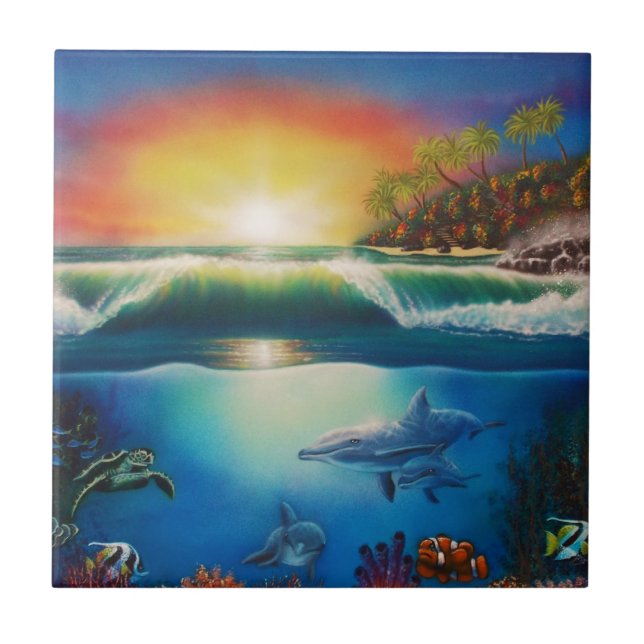 Azulejo De Cerâmica Wonderland.jpg subaquático (Frente)