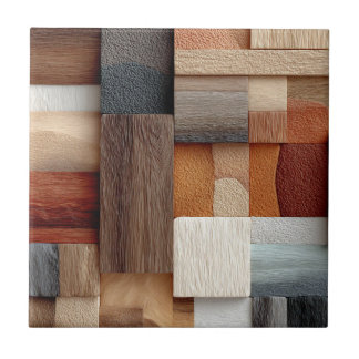 Azulejo De Cerâmica Wood Block Art Ceramic Tile