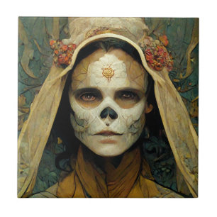 Azulejo De Cerâmica Wood Witch 1 Fantasy