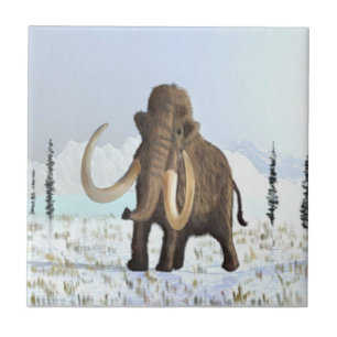 Azulejo De Cerâmica Wooly Mammoth
