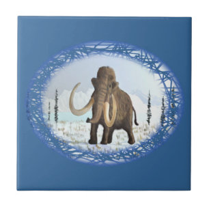 Azulejo De Cerâmica Wooly Mammoth