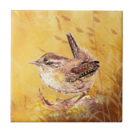 Azulejo De Cerâmica Wren Wren Bird Willife Art