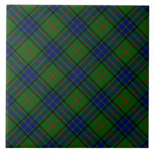 Azulejo De Cerâmica Xadrez azul-tartan Lauder