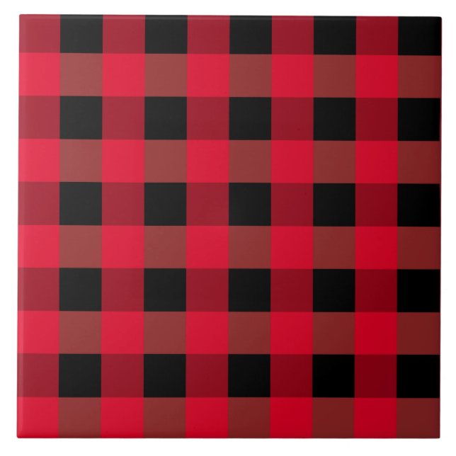 Azulejo De Cerâmica Xadrez de Buffalo (Frente)