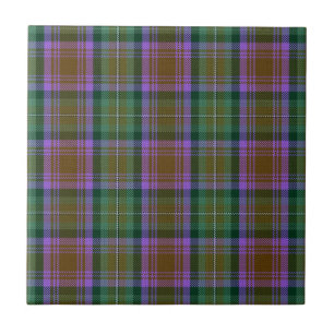 Azulejo De Cerâmica Xadrez de Skye Clan Hunting Tartan