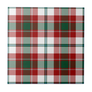 Azulejo De Cerâmica Xadrez de Tartan Caça ao Clã Glasgow