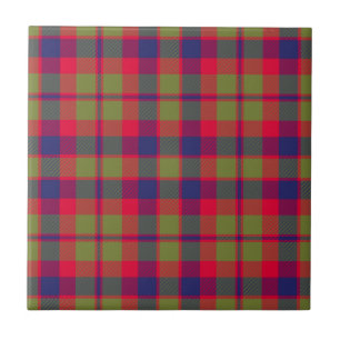 Azulejo De Cerâmica Xadrez de Tartan Caça ao Clã Glasgow
