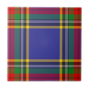 Azulejo De Cerâmica Xadrez de Tartan Caça ao Clã MacBeth