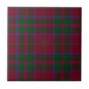 Azulejo De Cerâmica Xadrez de Tartan Caçando o Clã MacDougall