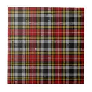 Azulejo De Cerâmica Xadrez de Tartan do antigo vestido escocês
