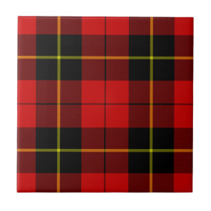 Azulejo De Cerâmica Xadrez preto Wallace Tartan