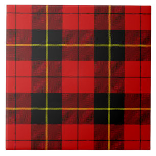 Azulejo De Cerâmica Xadrez preto Wallace Tartan