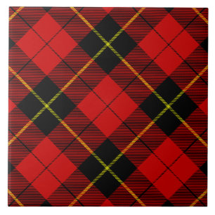 Azulejo De Cerâmica Xadrez preto Wallace Tartan
