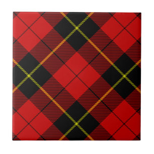 Azulejo De Cerâmica Xadrez preto Wallace Tartan