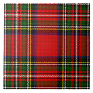 Azulejo De Cerâmica Xadrez Real Stewart Clan Tartan