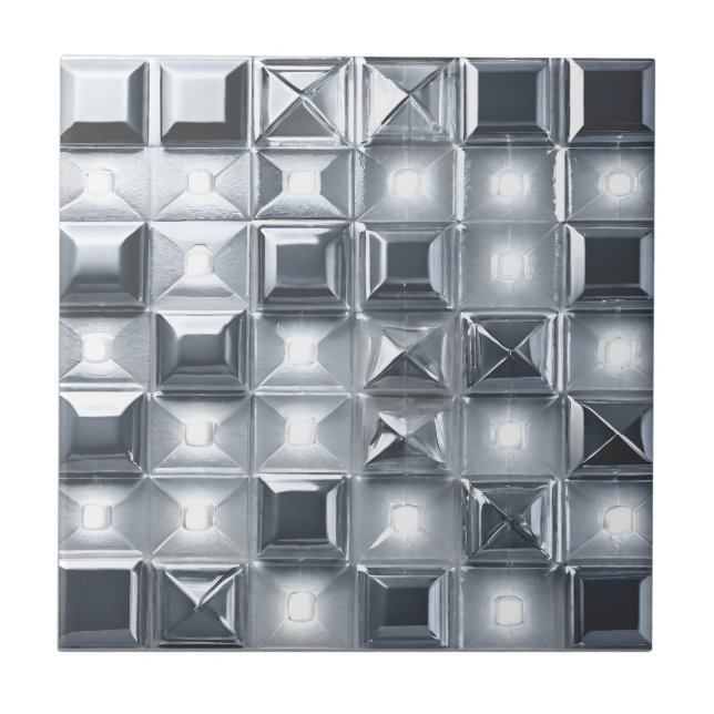 Azulejo De Cerâmica Xadrez Tridimensional (Frente)