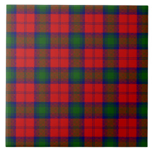 Azulejo De Cerâmica Xadrez verde-vermelha Lindsay tartan