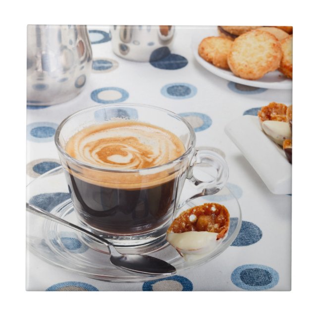 Azulejo De Cerâmica Xícara de café (Frente)