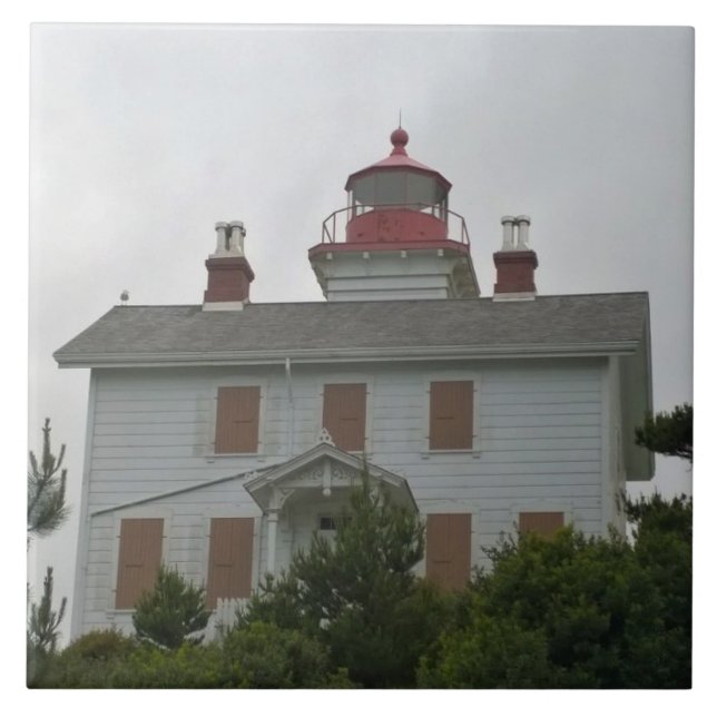 Azulejo De Cerâmica Yaquina Bay Lighthouse, OU (Frente)