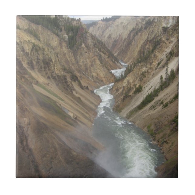 Azulejo De Cerâmica Yellowstone River (Frente)