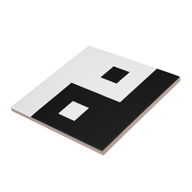 Azulejo De Cerâmica Yin quadrado Yang (Lateral)