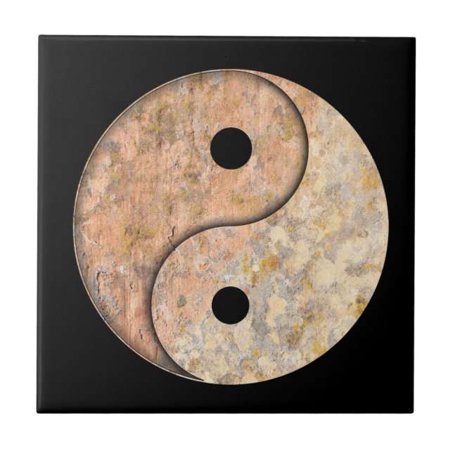 Azulejo De Cerâmica Yin Yang (Frente)