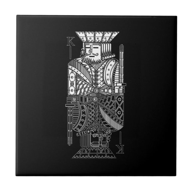 Azulejo De Cerâmica Ying Yang King (Frente)