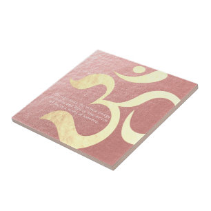 Azulejo De Cerâmica Yoga Meditation Instrutor Life Coach OM Cotes