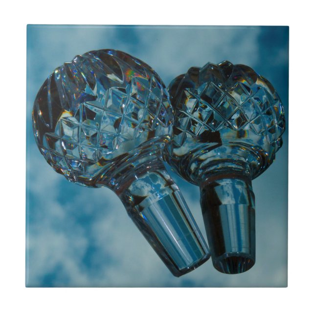 Azulejo De Cerâmica Yonder to Crystal Blue Skies (Frente)