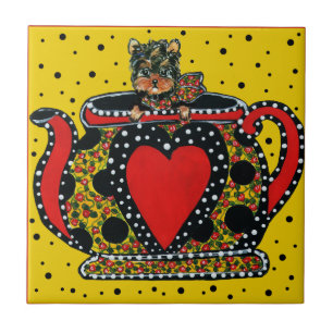 Azulejo De Cerâmica Yorkie Poo