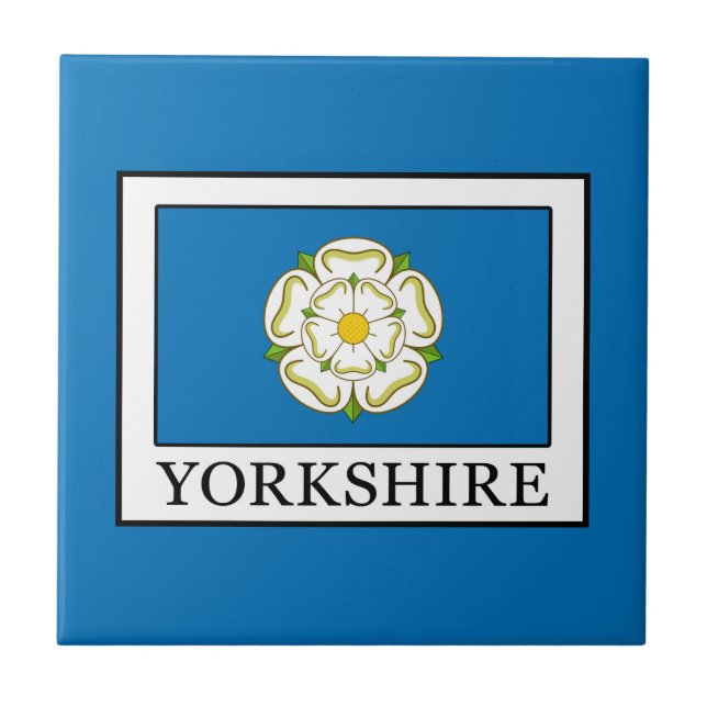 Azulejo De Cerâmica Yorkshire County Inglaterra (Frente)