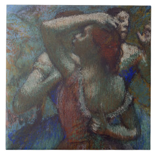 Azulejo De Cerâmica Young Balé Dancers (Ballerinas) (por Edgar Degas)
