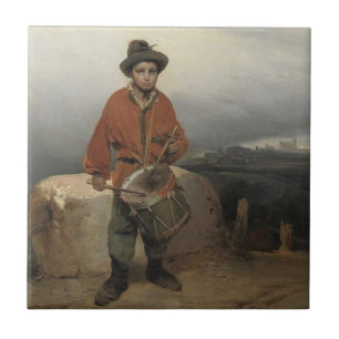 Azulejo De Cerâmica Young Drummer Boy (por Gerolamo Induno)