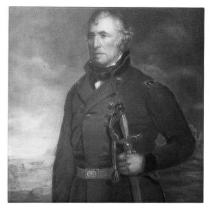 Azulejo De Cerâmica Zachary Taylor, 12o presidente do estado unido