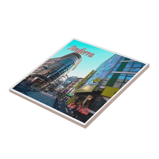 Azulejo De Cerâmica zAD011, Centro LA VELLA, Andorra, (Lateral)