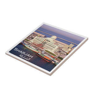 Azulejo De Cerâmica zAE013 SHARJAH, SUPERIOR TRIBUNAL, EAU, Ásia,