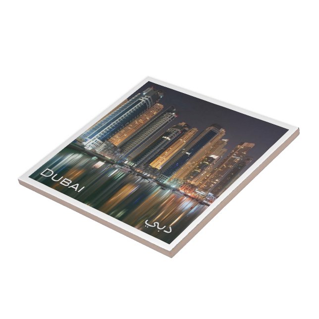 Azulejo De Cerâmica zAE043 DUBAI marina, Emirados Árabes Unidos, (Lateral)