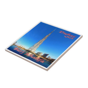 Azulejo De Cerâmica zAE073 DUBAI Burj Khalif, EAU, Ásia,