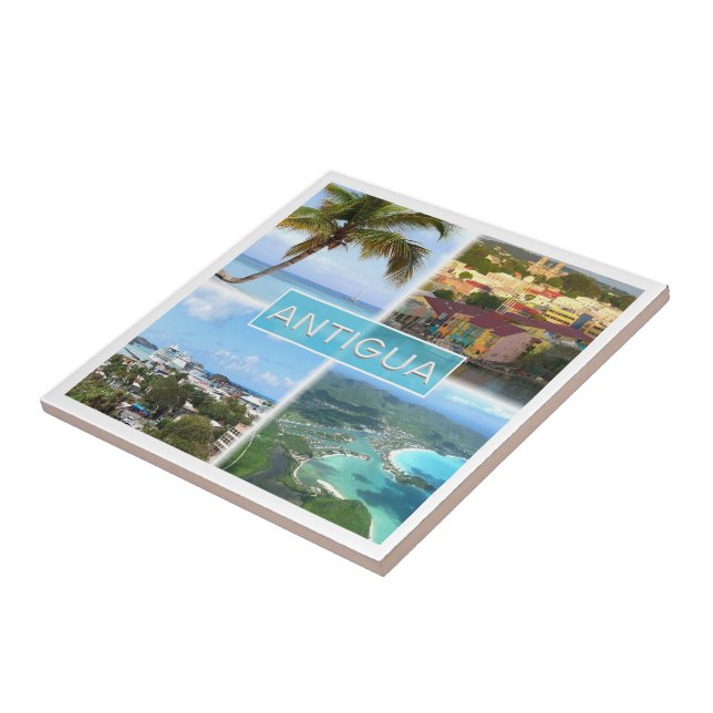 Azulejo De Cerâmica zAG003 ANTIGUA, Antígua Mosaica e Barbuda, (Lateral)