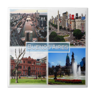 Azulejo De Cerâmica zAR003 BUENOS AIRES, Mosaico, Argentina,
