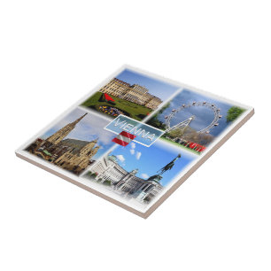 Azulejo De Cerâmica zAT003 VIENNA Schloss Schonbrunn Prater Funfair,