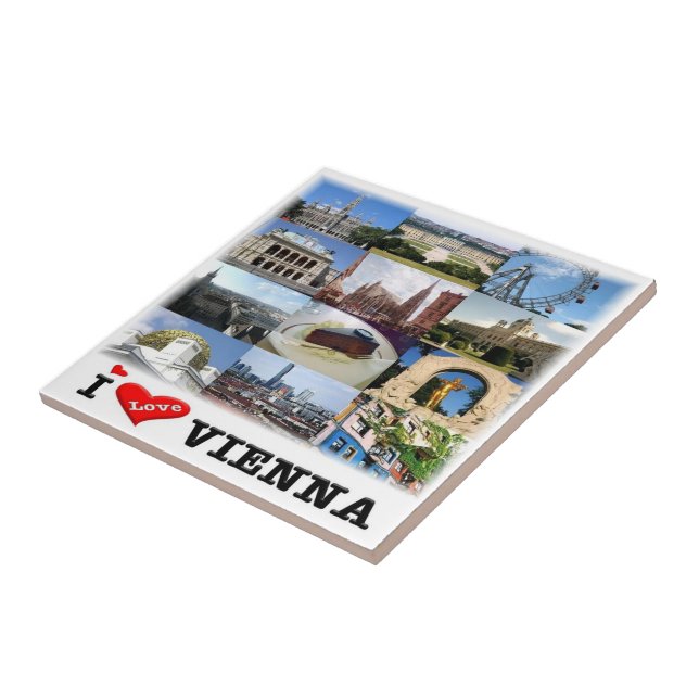 Azulejo De Cerâmica zAT006 VIENA Eu Amo, (Lateral)